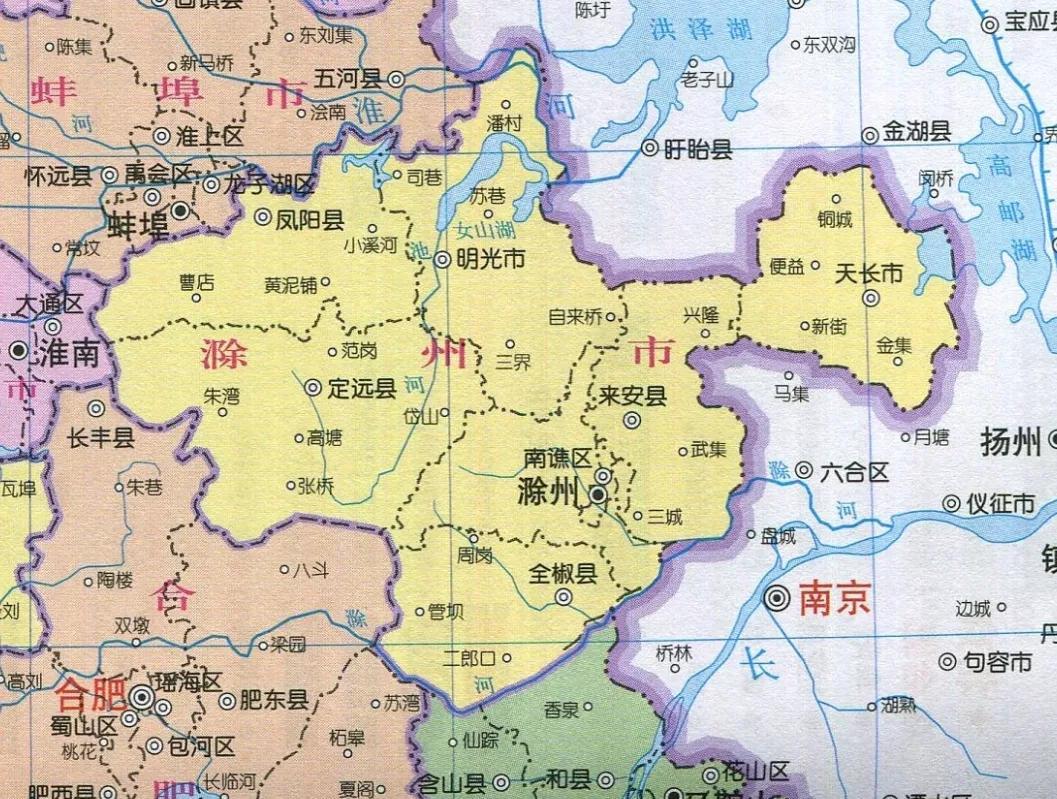 滁州最新地图，揭秘城市新面貌